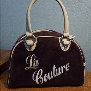 Juicy Couture Purple and Cream Shoulder Bag